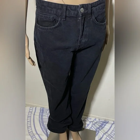 Sz 6 MATILDA Mango Women MEDIUM-RISE STRAIGHT-FIT JEANS - Picture 5 of 12